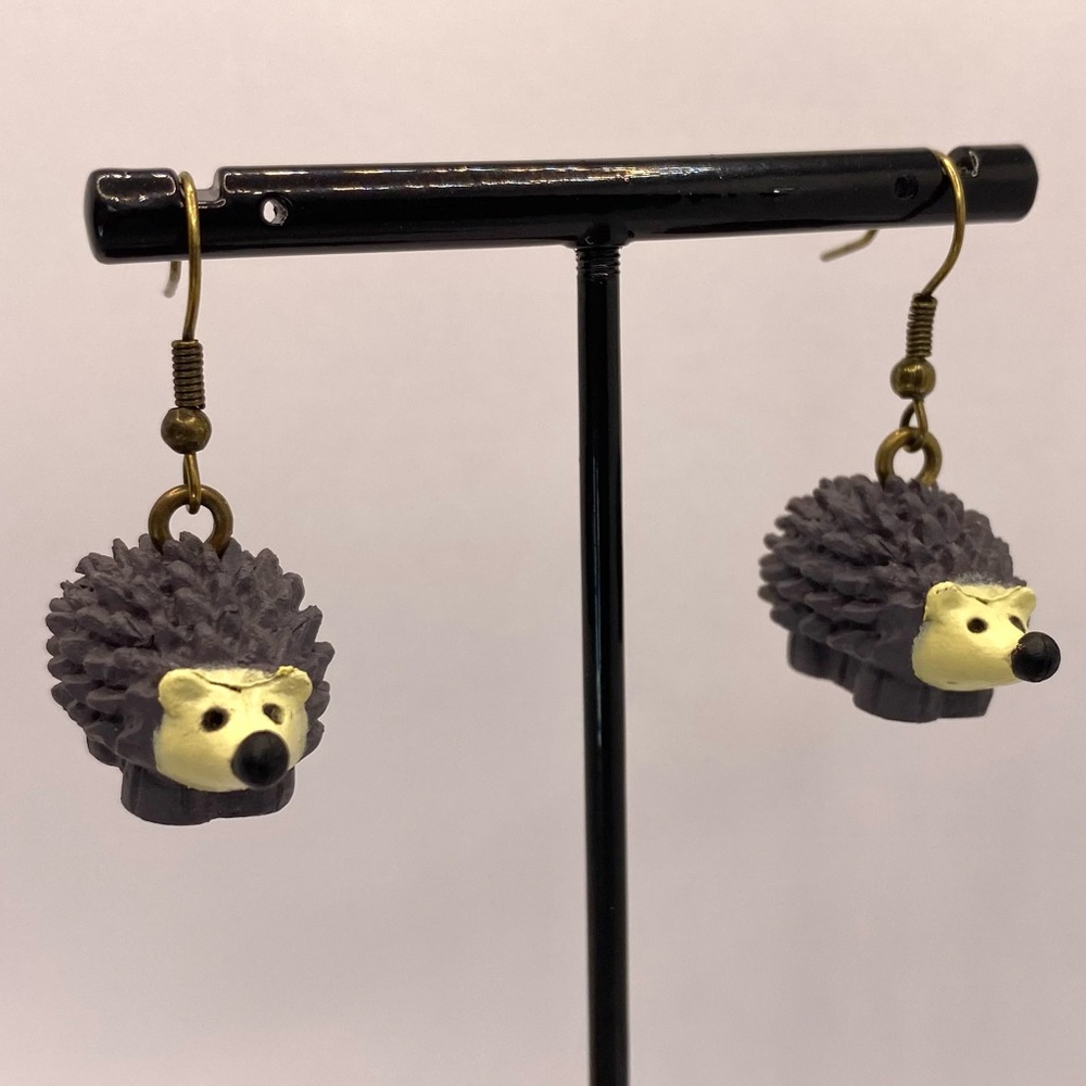 Hedgehog earrings